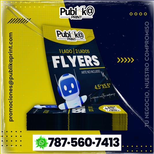 Flyer 1/4 Glossy F/C (2 lado)