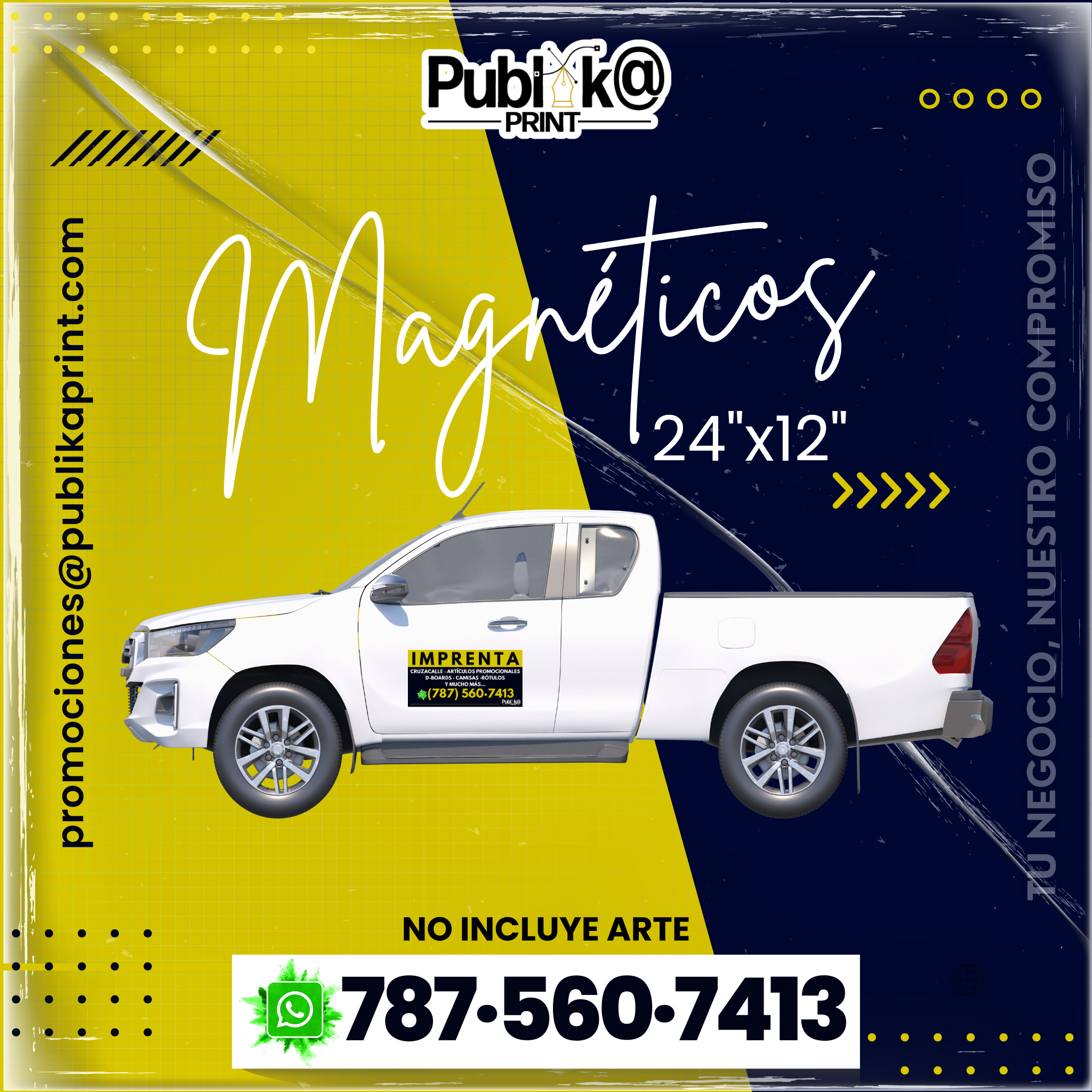 Magnéticos 24”x12” (Par)