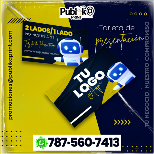 Tarjetas de Presentación (1 lado)