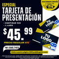 Oferta Tarjetas de Presentación (1 LADO)