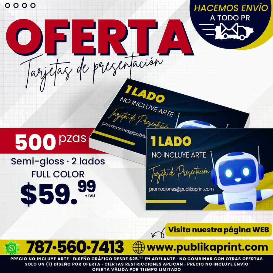 Oferta Tarjetas de Presentacion