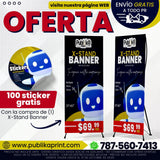 Oferta X-Stand Banner (100 stickers gratis)