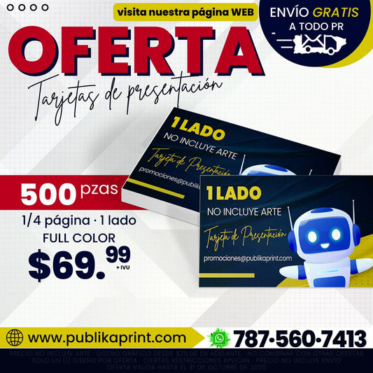 Oferta Tarjetas de Presentacion