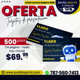 Oferta Tarjetas de Presentacion